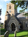 South porch of St. Mary's church,  Powerstock, Dorset in DT6 3TE