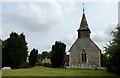 View of the west end of All Saints church, Chillenden in CT3 1PS
