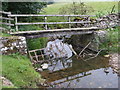 Wooden Footbridge over Ellers Beck in DL11 7LG