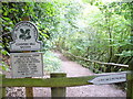 Entering Cooper's Hill Woods in TW20 0JY