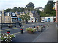 Road junction from bridge, Dunblane. in FK15 0BD