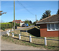 View north-east along School Lane from Preston Lane in Hales