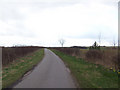 The road from Raithby to Stenigot in LN11 9RZ