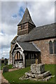 Dewsall Church and the remains of a cross in HR2 8DA