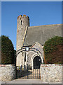St Mary's church - porch and tower in NR32 5AW