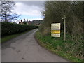 Private Road Public Footpath in WR6 6SX