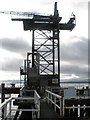 Crane and Gangway on Inverkip Power Station Pier in PA18 6AN