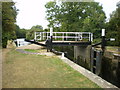Footbridge at Feakes Lock, River Stort (Navigation) in CM21 9EY