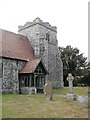 St Botolph's church - tower and north porch in NR13 3HX