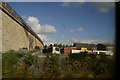 Embankment for the bridge carrying the A570 St Helens Linkway over the railway in WA9 5WR