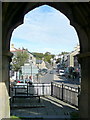 View north through the clock tower, Machynlleth in SY20 8DR