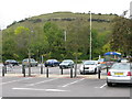 Superstore car park on the Park Farm shopping estate in CT19 5JN