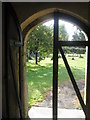 View from the church porch at St George's, Trotton in GU31 5ET