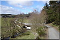 Bridge over Alyth Burn and Mains of Creuchies Farm in PH11 8LG