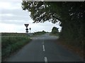Chapmans Cross with the road to Cherrington straight ahead. in Sapperton