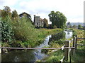 Church with Old Canal in foreground in GL10 3RF