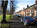 Chester Green Road on a quiet Sunday morning in DE1 3QW