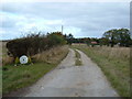 Track to Riggs Farm in YO25 9SB