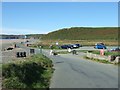 Car park and road along Newgale beach in SA62 6AR