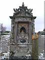Ornate Carved Memorial in Marnoch Cemetery in AB54 7UH