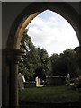 View from the porch at All Saints, Witley in GU8 5PW