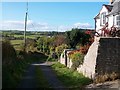 The lane west from the former Board School in LL58 8SA