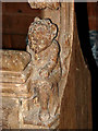 St Mary's church - devil bench end in NR9 5PL