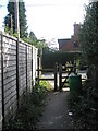 Footpath from King Edward's School approaching Brook Road in GU8 5SA