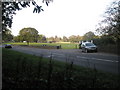 Looking across the A283 towards Witley Recreation Ground in GU8 5PW
