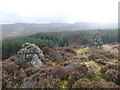 The smaller cairns on Castle Dow in PH15 2QZ
