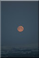 Moon over countryside in NP25 4JG