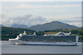 Crown Princess Passing Kilcreggan in PA16 7UA