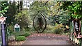 Sculpture park entrance opposite the "Pride of the Valley" in GU10 2LH