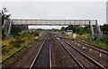 Footbridge over the railway in Swindon in SN1 2PW