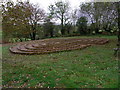 Labyrinth, Llanfihangel-Rhos-y-corn Church in SA32 7RP