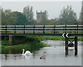 Walkway across the River Trent at Alrewas, Staffordshire in DE13 7AP