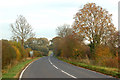 Looking east along the B4453 near Weston under Wetherley in CV33 9GA