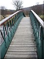 Crossing the Water of Clunie by footbridge in AB35 5YQ