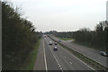 Eastwards on the M2 at Copton in ME13 8UG
