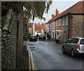Blakeney  high street shop and pub ahead in NR25 7NQ