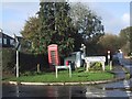 Phone box and bus shelter in Whitestone village in EX4 2JN