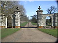 Entrance to Easton Neston Park in NN12 7AH