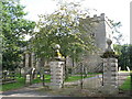 Bywell St.Peter - entrance gates in NE43 7AB