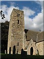 Bywell St. Andrew - tower, porch and graveyard in NE43 7AB