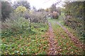 Footpath junction below Sepham Farm in TN14 5LD