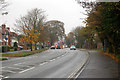 Looking west along Radford Road towards Leamington in CV31 1NT
