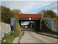 Railway bridge near Bird Port, Newport in NP19 4XF
