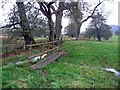 Footbridge across wet ground in CA10 2NG
