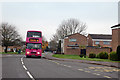 Bus on Gainsborough Drive, Sydenham estate in CV31 1TL