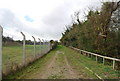 Path by the water treatment works in TN40 2RX